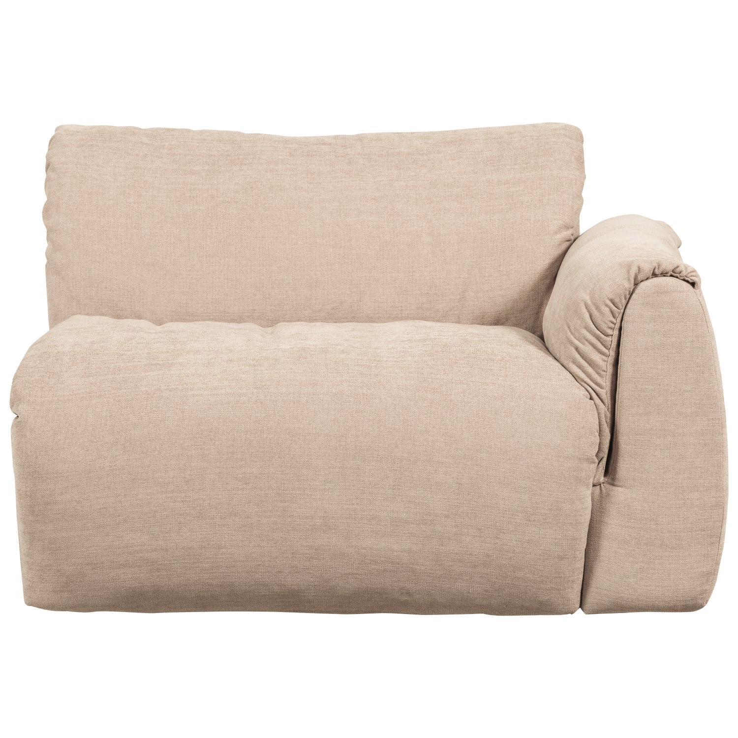 BAGGY modular sofa - right-side element in sand color