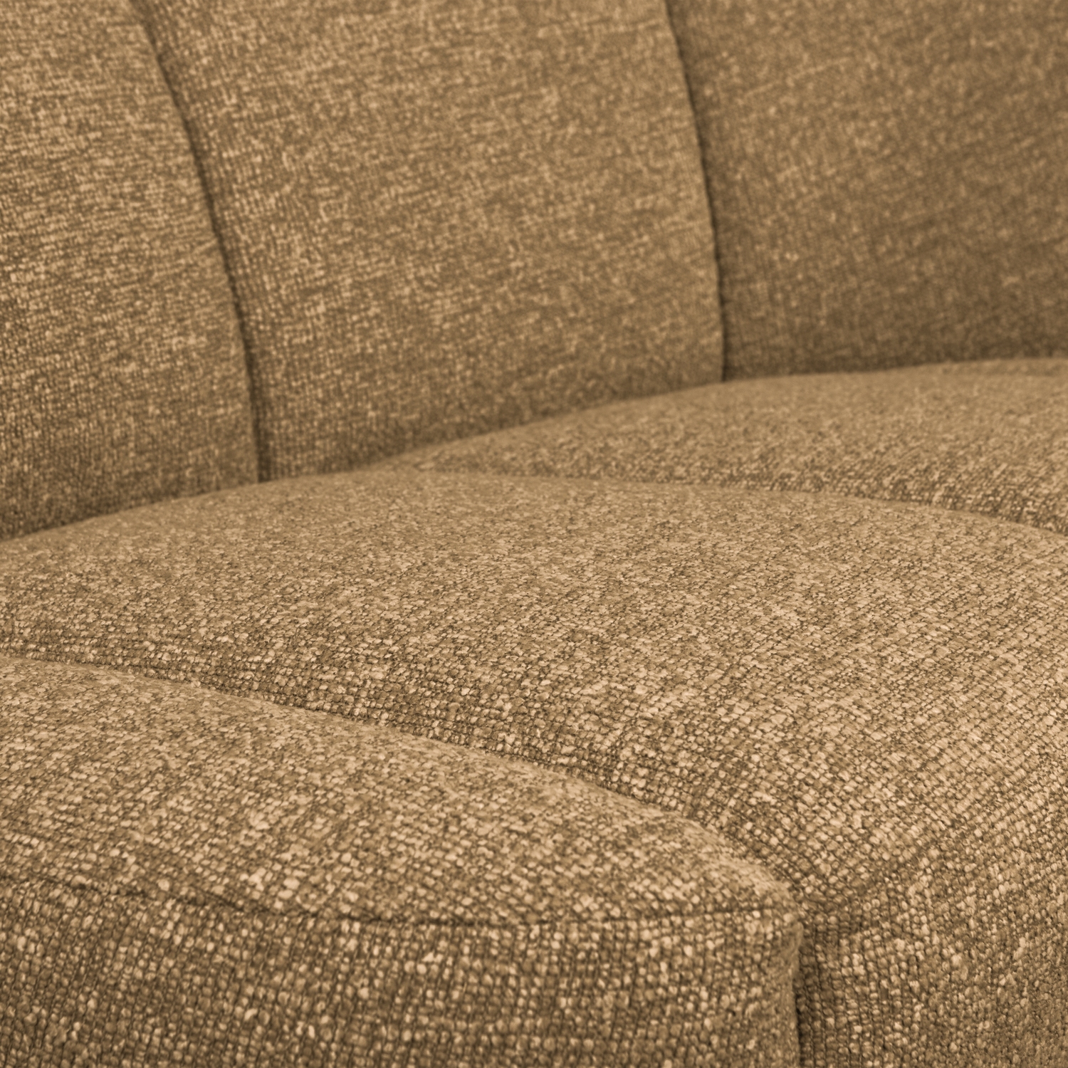 Sofa 2-sitzig MOJO in honigfarbenem Mélange Boucle