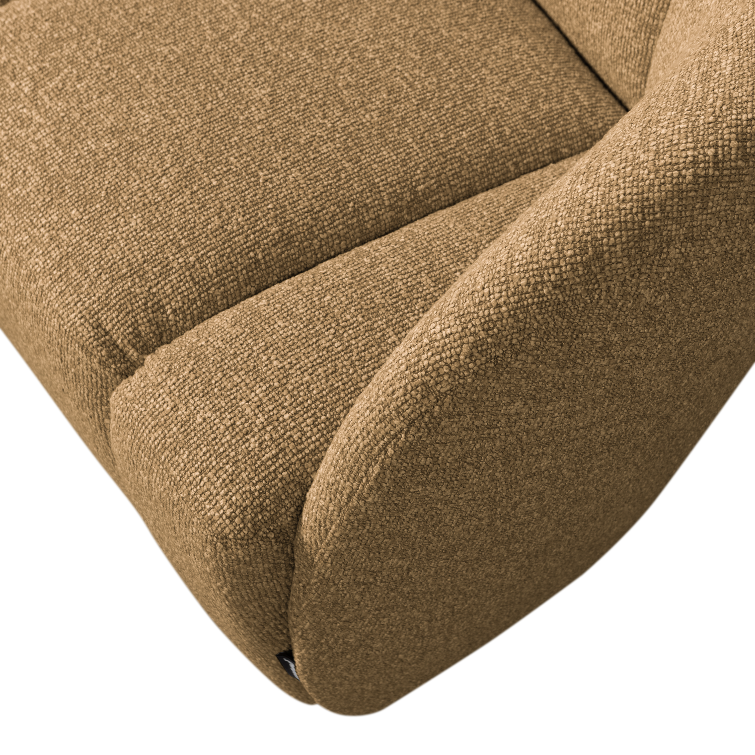 Sofa 2-sitzig MOJO in honigfarbenem Mélange Boucle