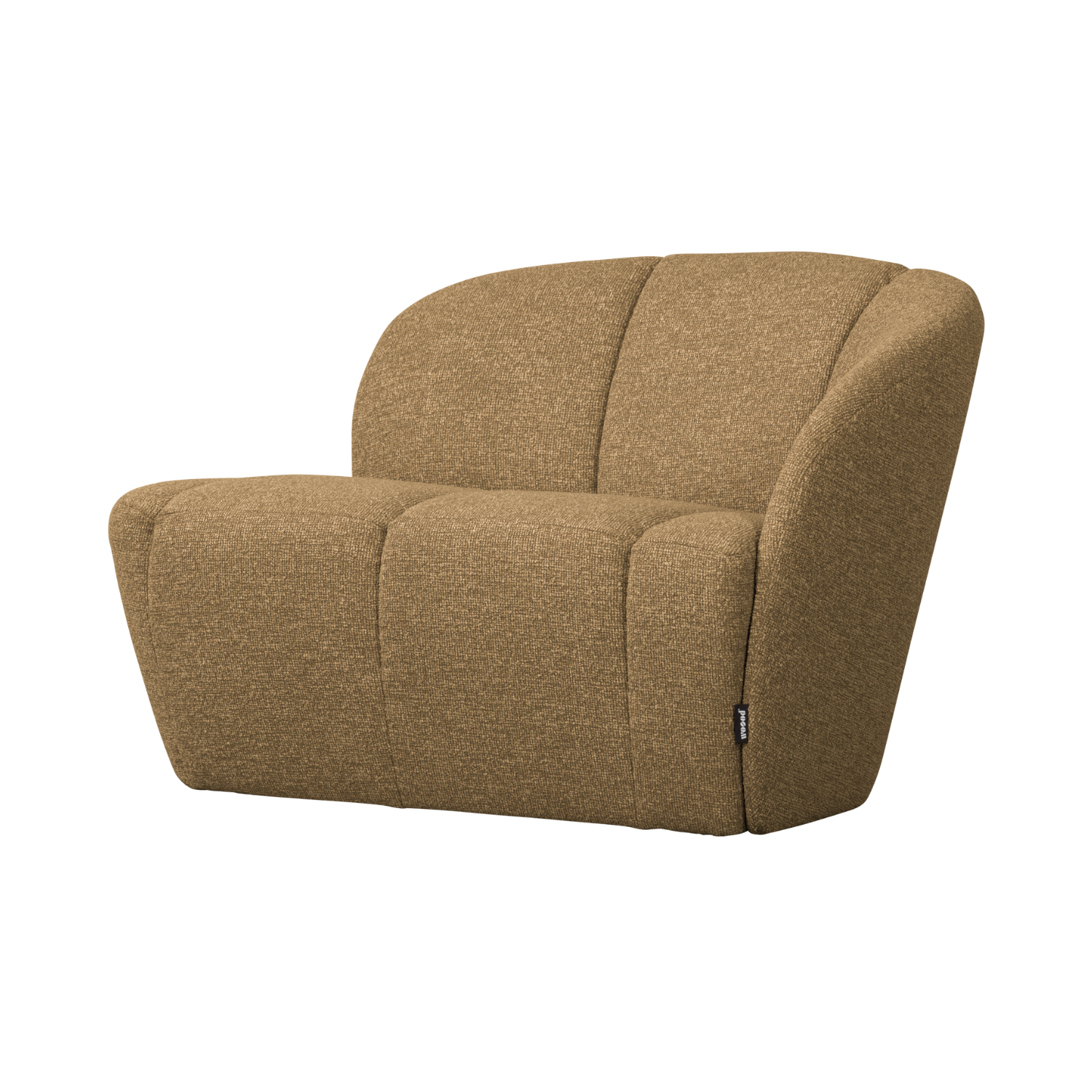 Sofa 2-sitzig MOJO in honigfarbenem Mélange Boucle
