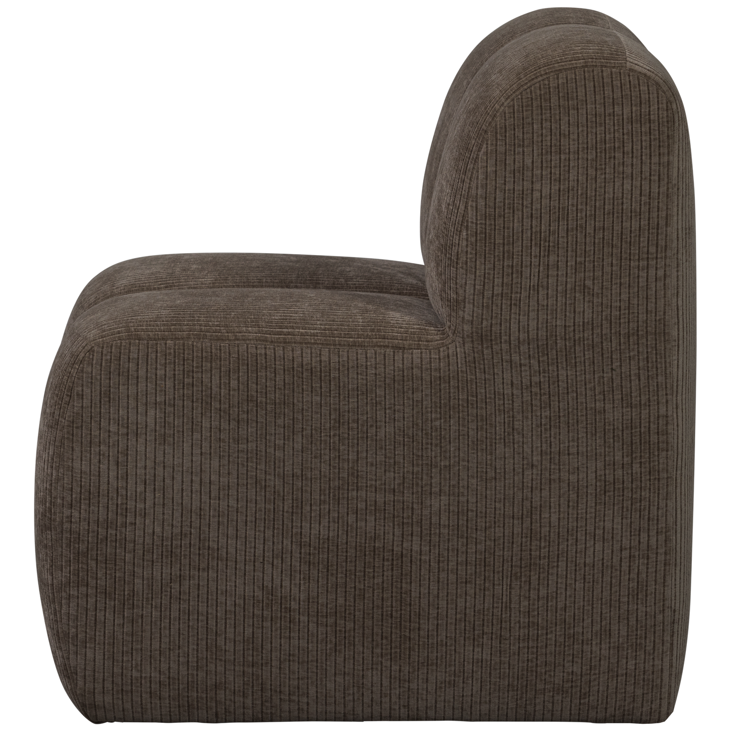 Armchair / MOJO BENCH module brown corduroy