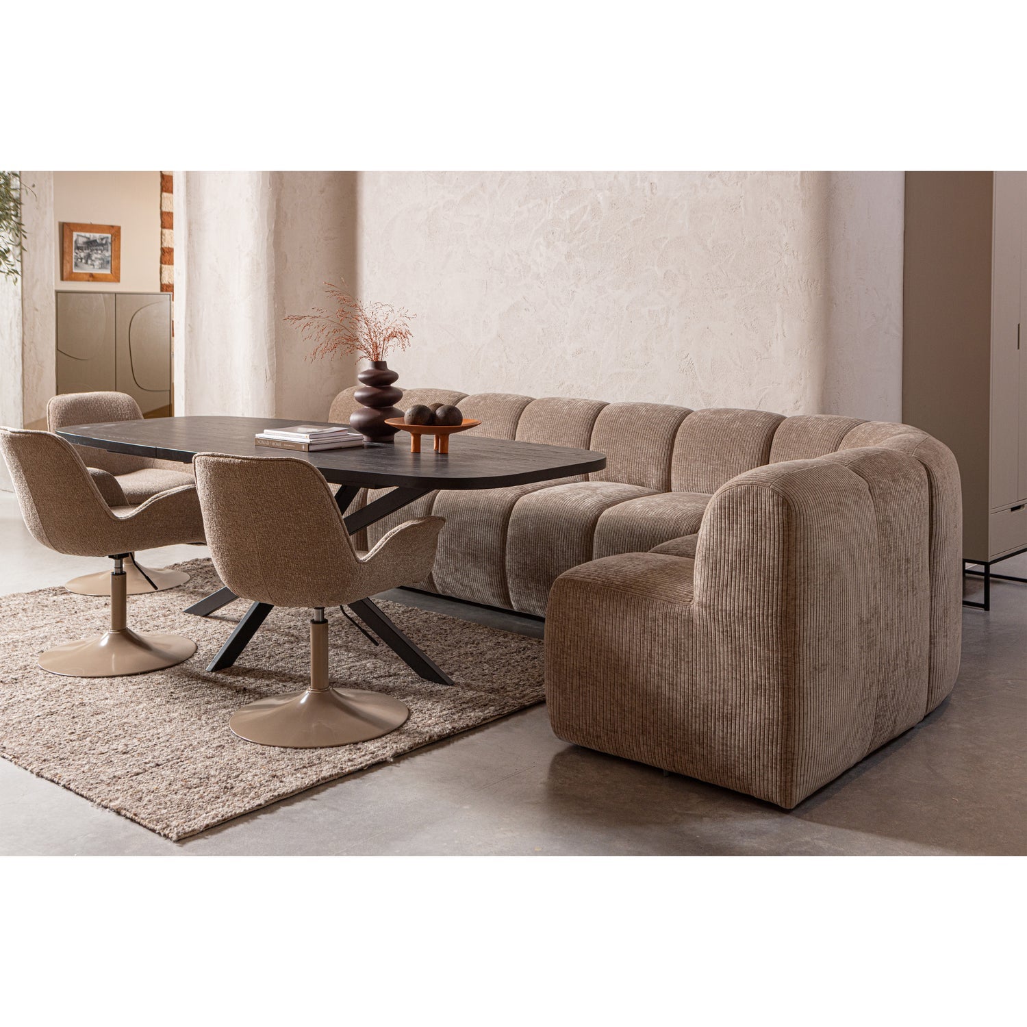MOJO BENCH Modular Sofa - Honey Lamb Corner Element