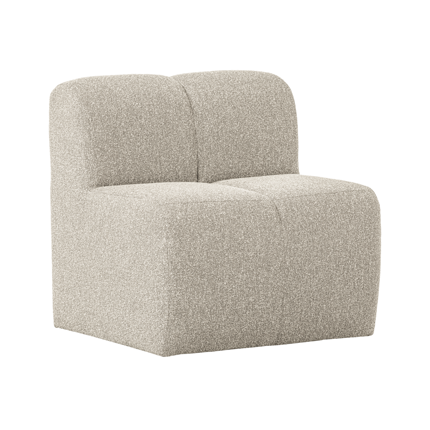Sessel / Modul MOJO BENCH beige Melange Boucle