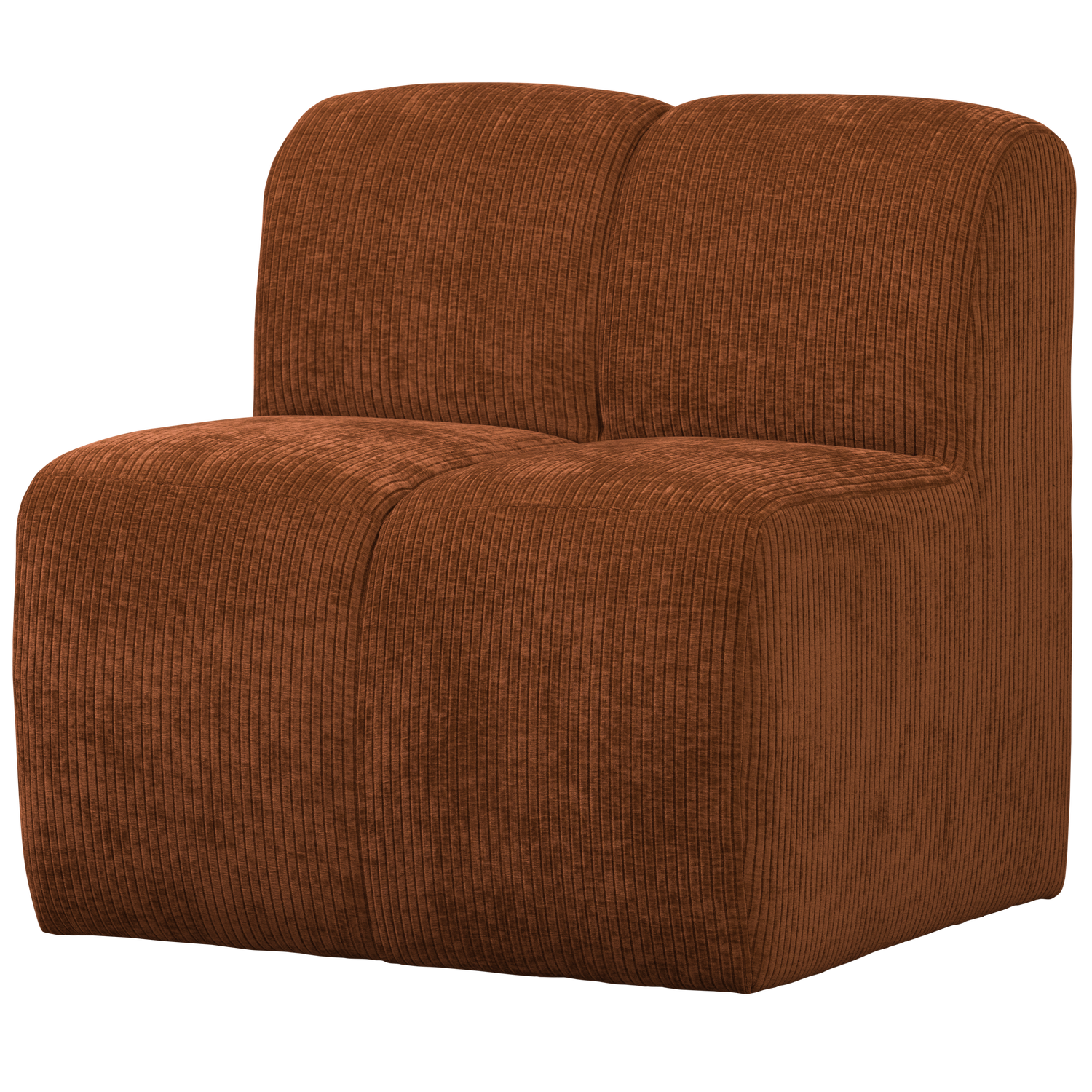 Armchair / MOJO BENCH module rusty brown corduroy