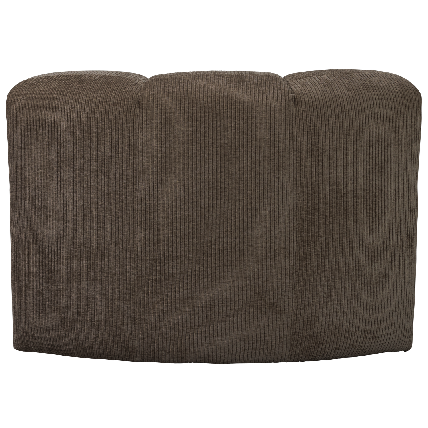 Modulares Sofa MOJO BENCH - braunes Cord-Eckelement