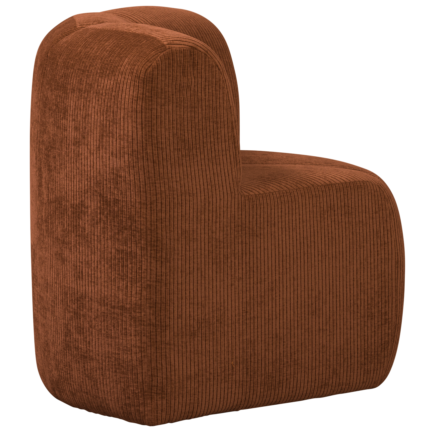 Modulares Sofa MOJO BENCH - Eckelement rostbraun Cord