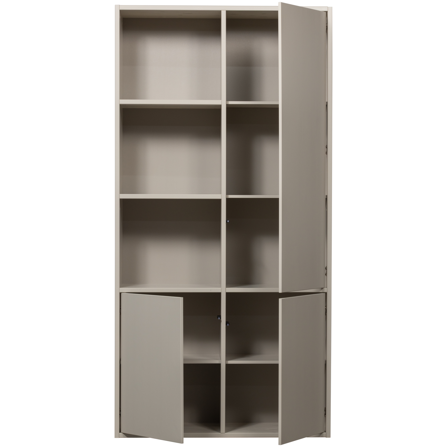Schrank mit Regalen MEGGY grau