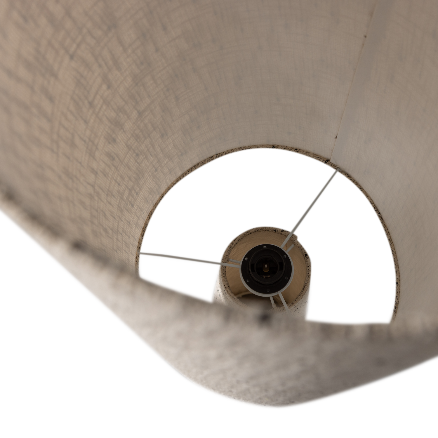 LOFT Cream Floor Lamp with Black Dots