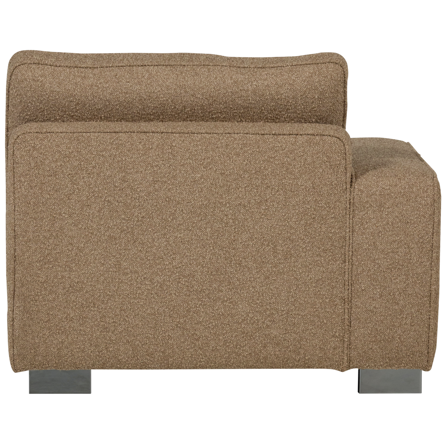 Sofa LAZY - Endmodul links braun Bouclé