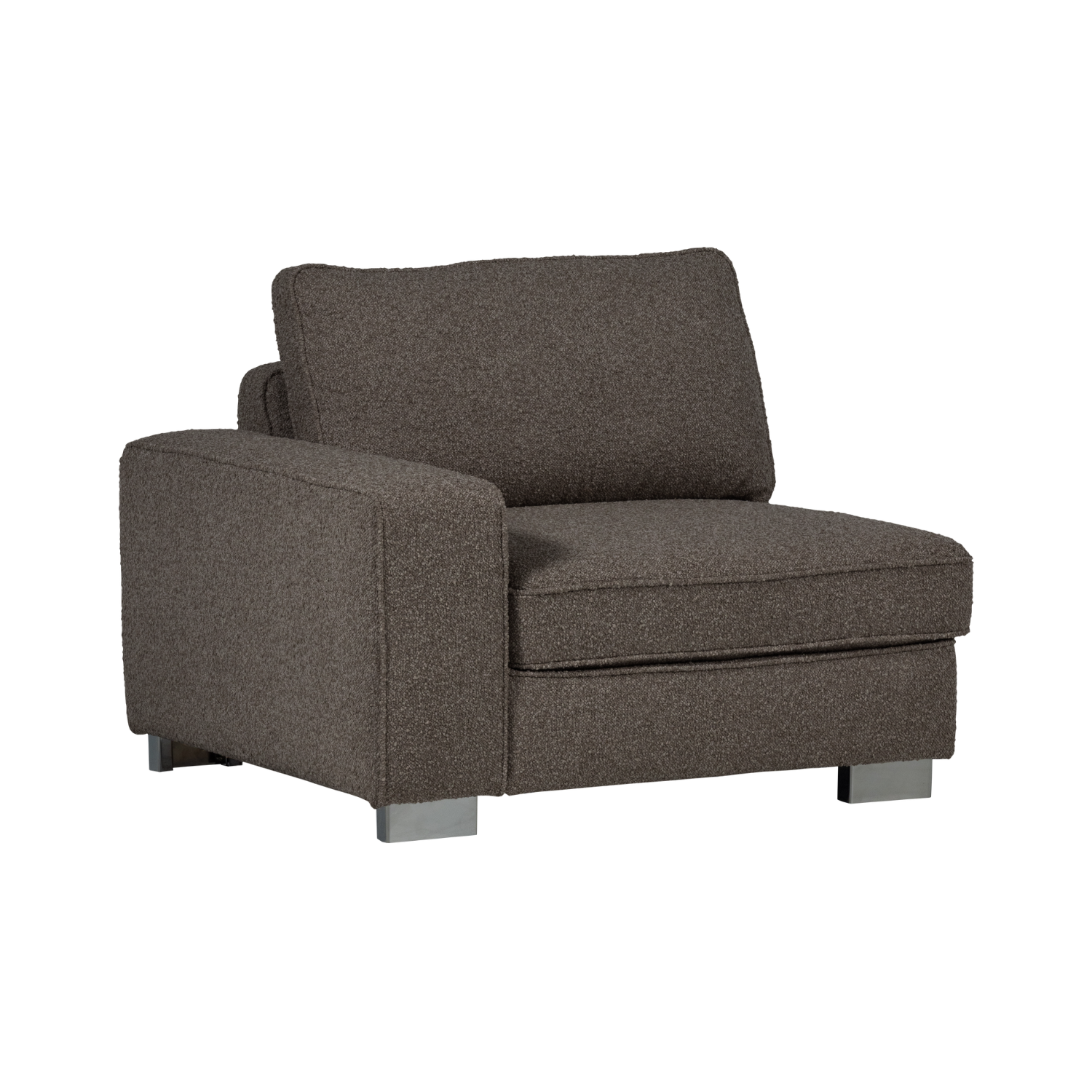 Sofa LAZY - Endmodul links anthrazit Bouclé