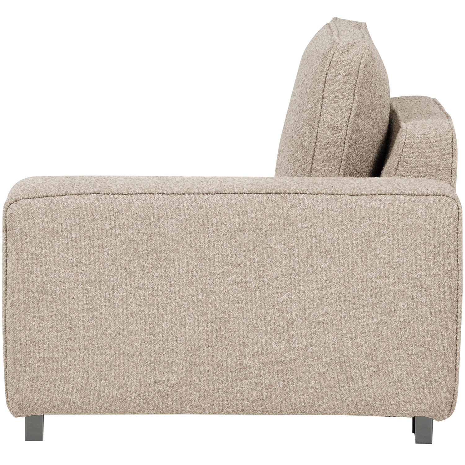Sofa LAZY - Endmodul rechts sandfarbener Bouclé