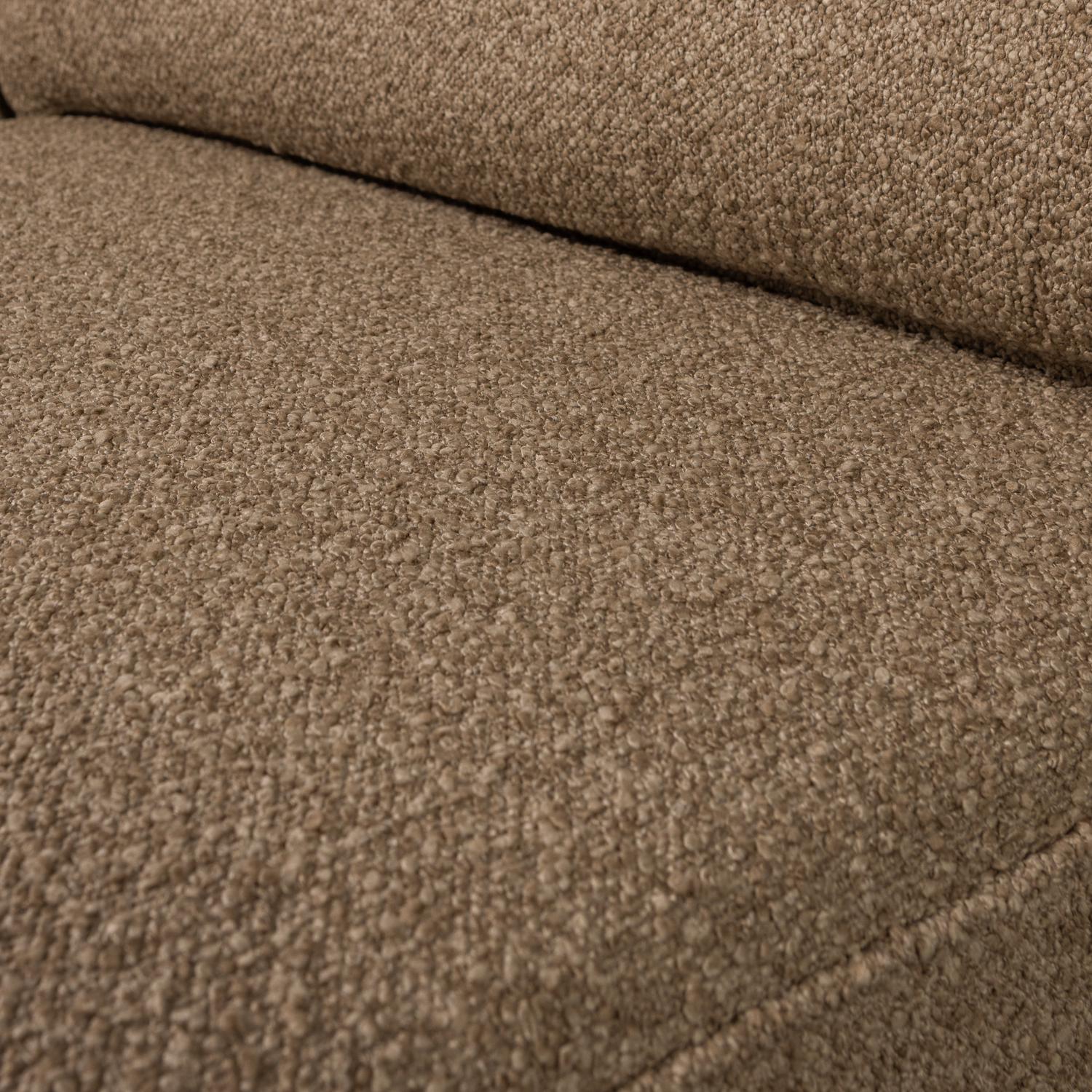 Sofa LAZY - Endmodul rechts braun Bouclé