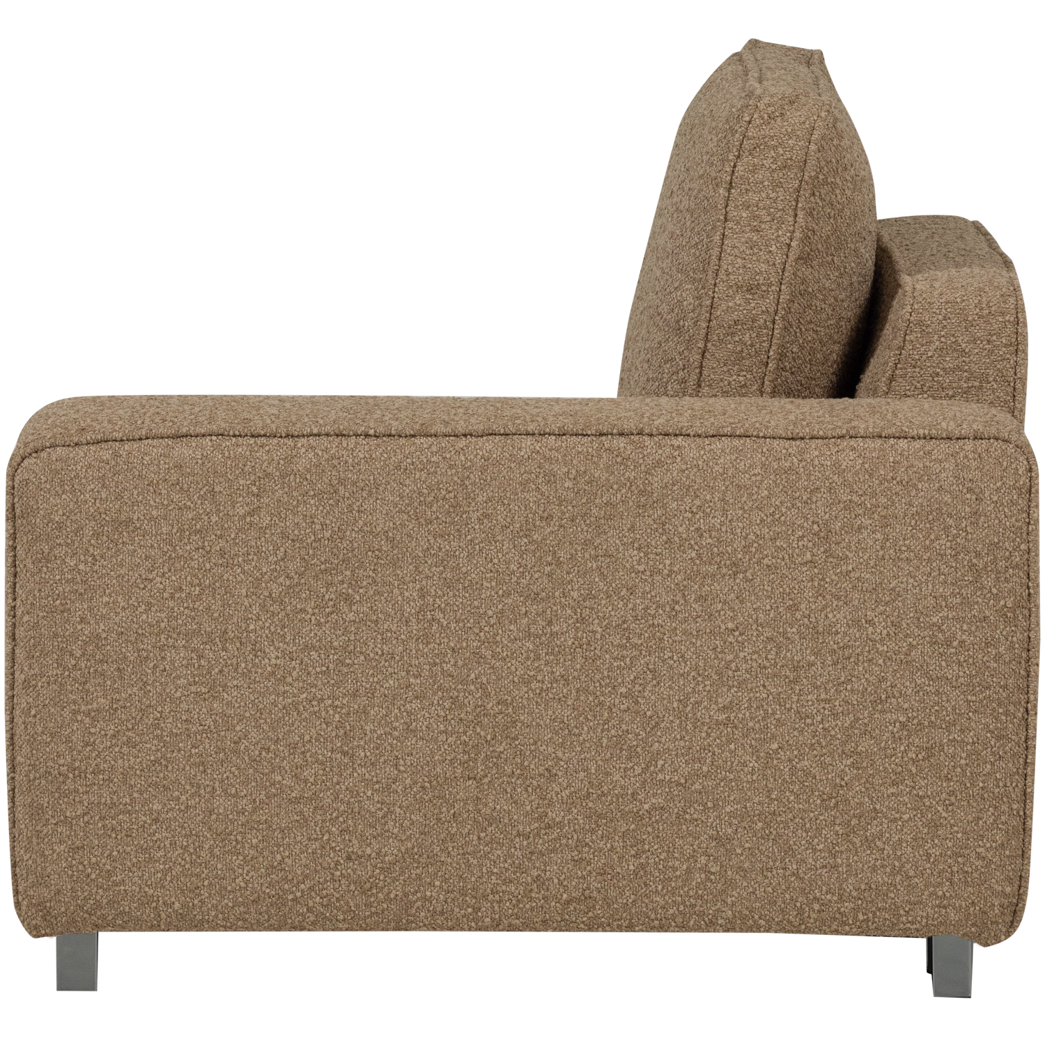 Sofa LAZY - Endmodul rechts braun Bouclé