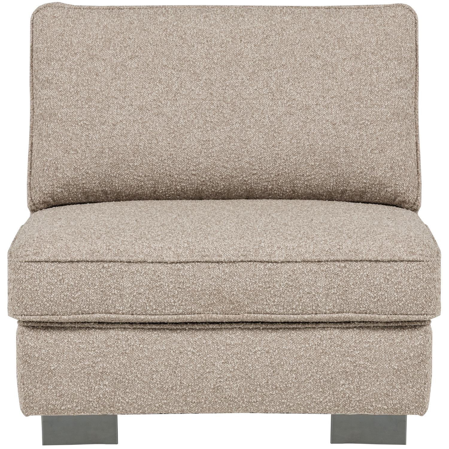 Sessel / Modul LAZY sandfarbener Bouclé