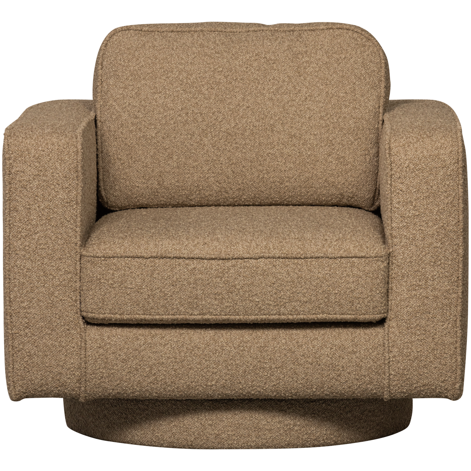 Drehstuhl LAZY braun Bouclé