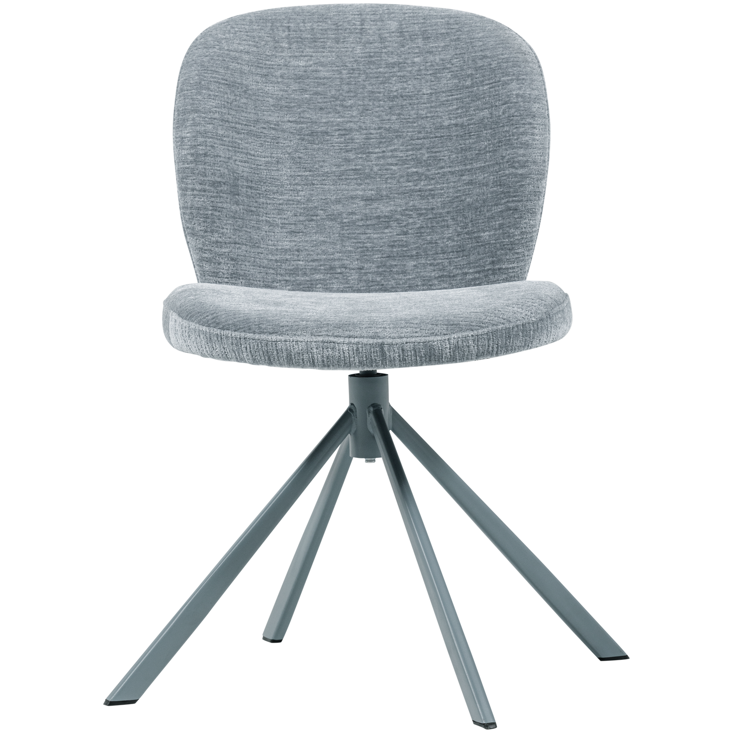 FEMKE swivel chair in blue chenille
