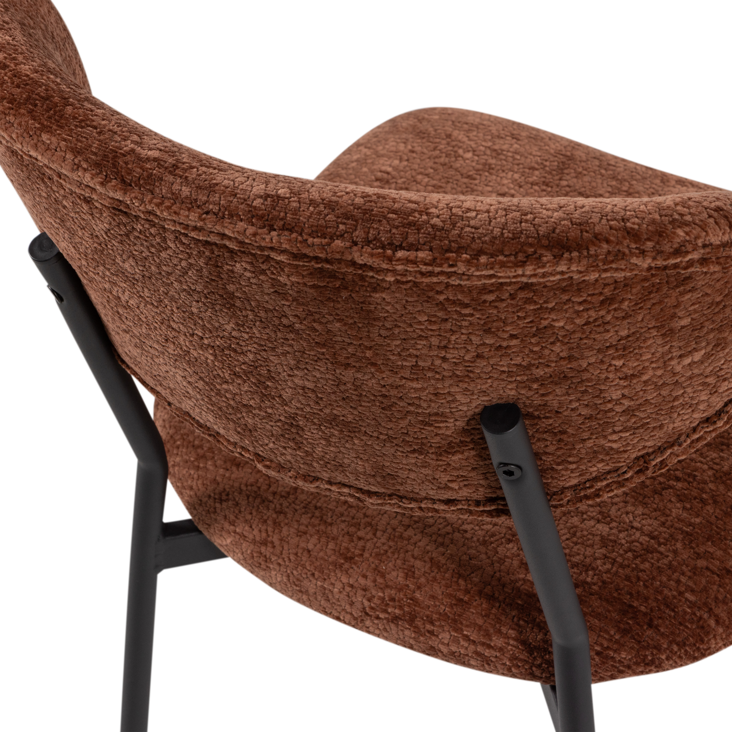 KJELD Chair in Brown Chenille