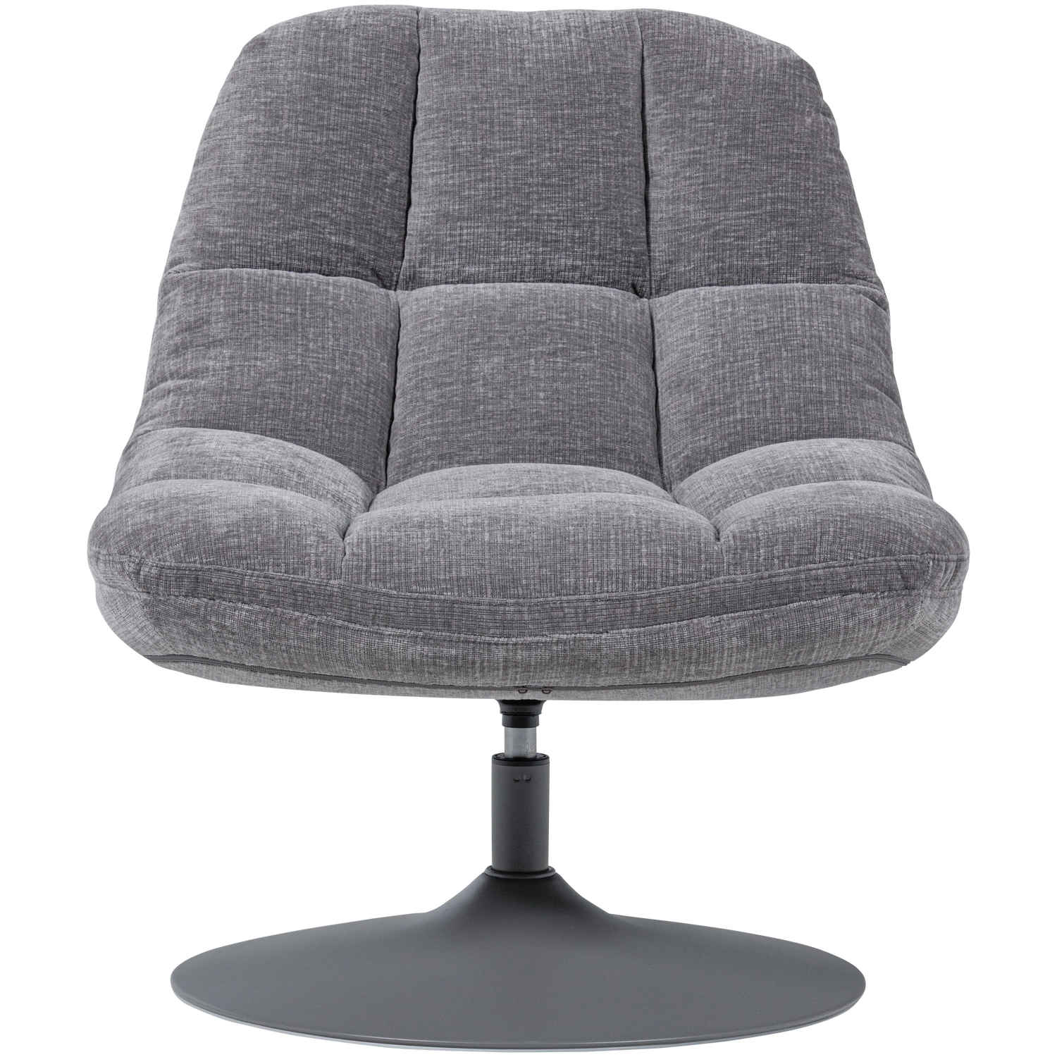 ELVI Light Gray Swivel Armchair