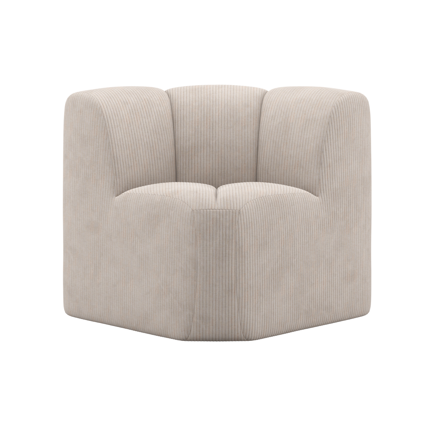 Modulares Sofa MOJO BENCH - Eckelement ecru Cord