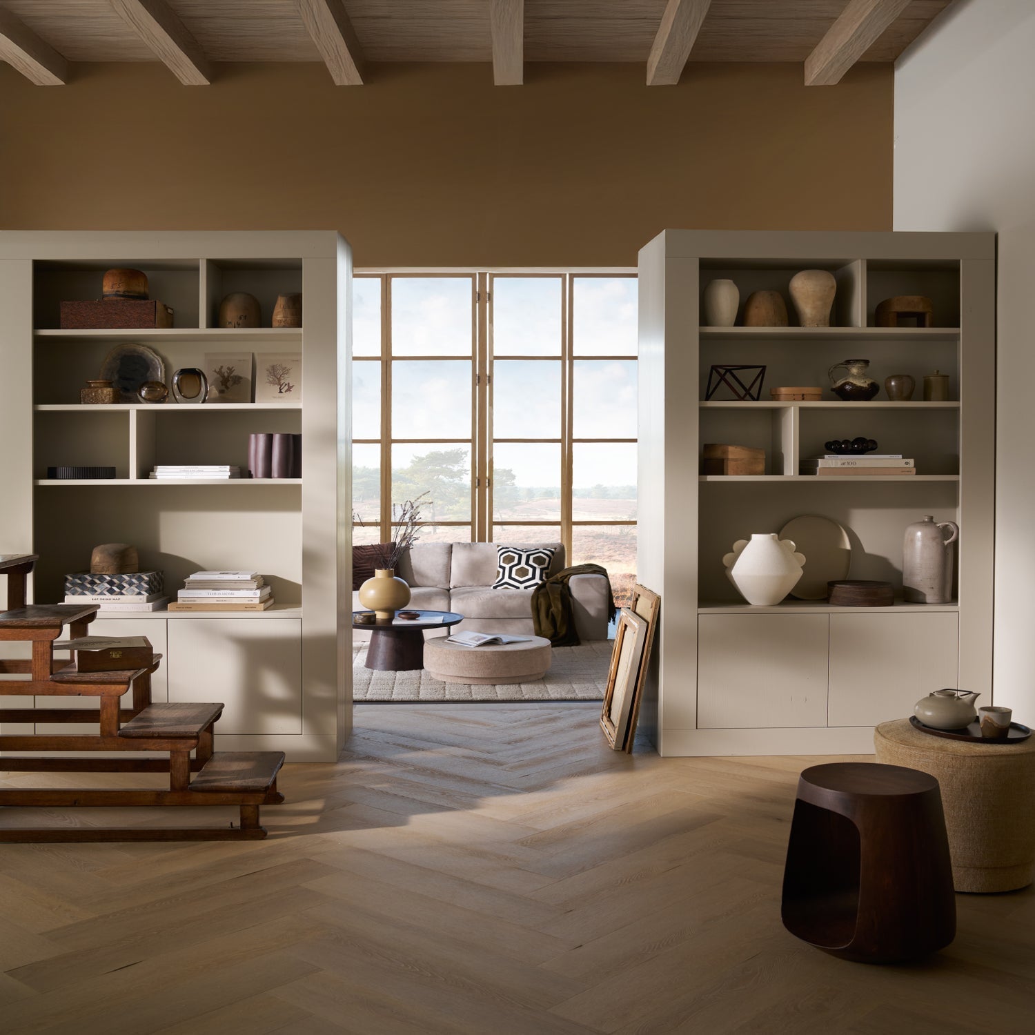 Regal WALLCOVER grau-beige