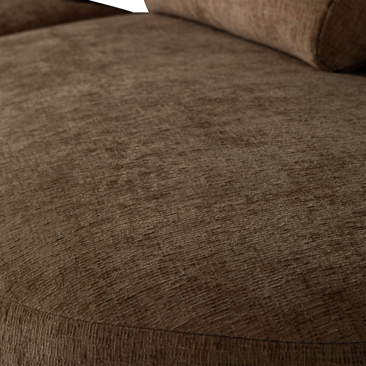 BATAVIER Brown Semi-Circular Sofa for 4 People