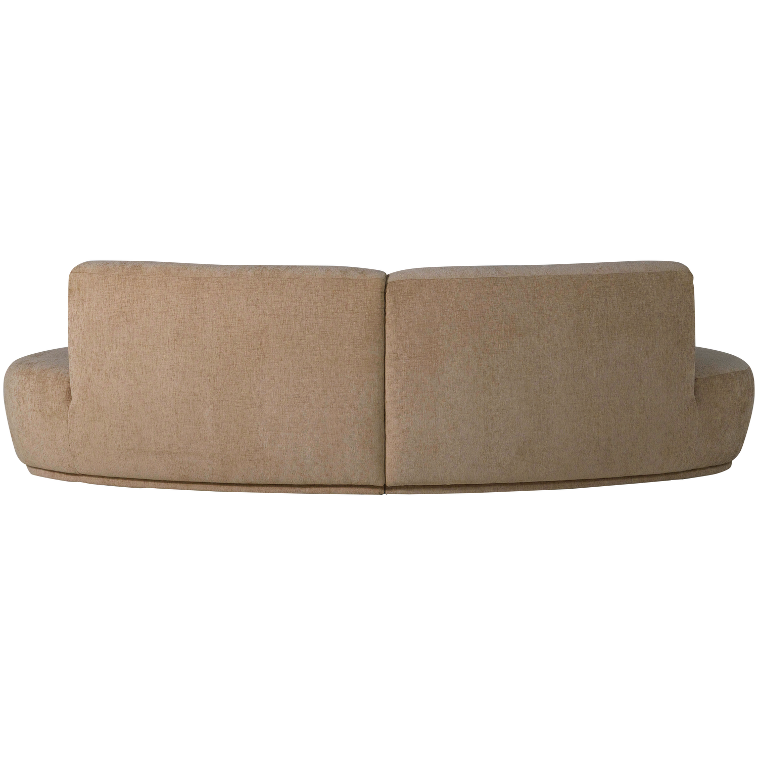 Batavier Light Brown Semi-Circular Sofa for 4 People