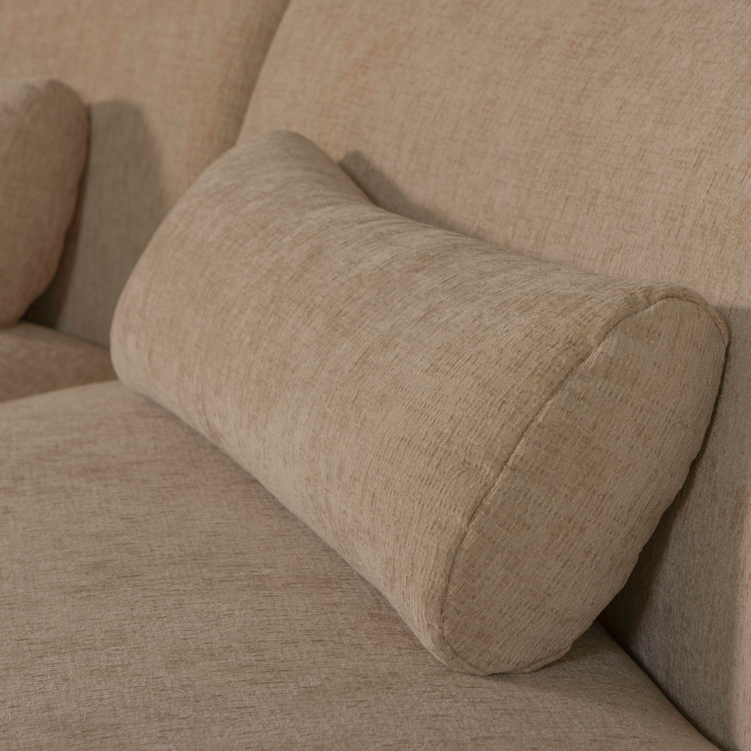 Batavier Light Brown Semi-Circular Sofa for 4 People