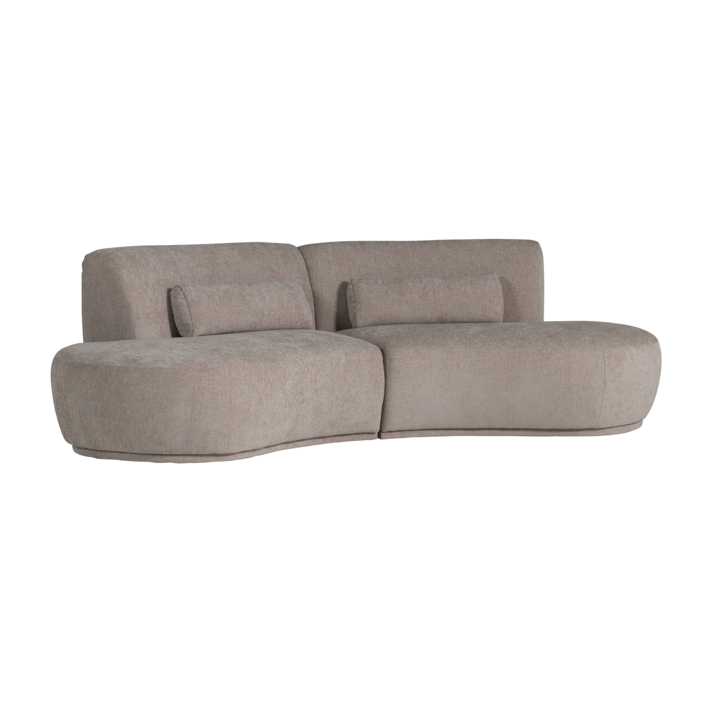 Sofa halbkreisförmig für 4 Personen BATAVIER sandfarben