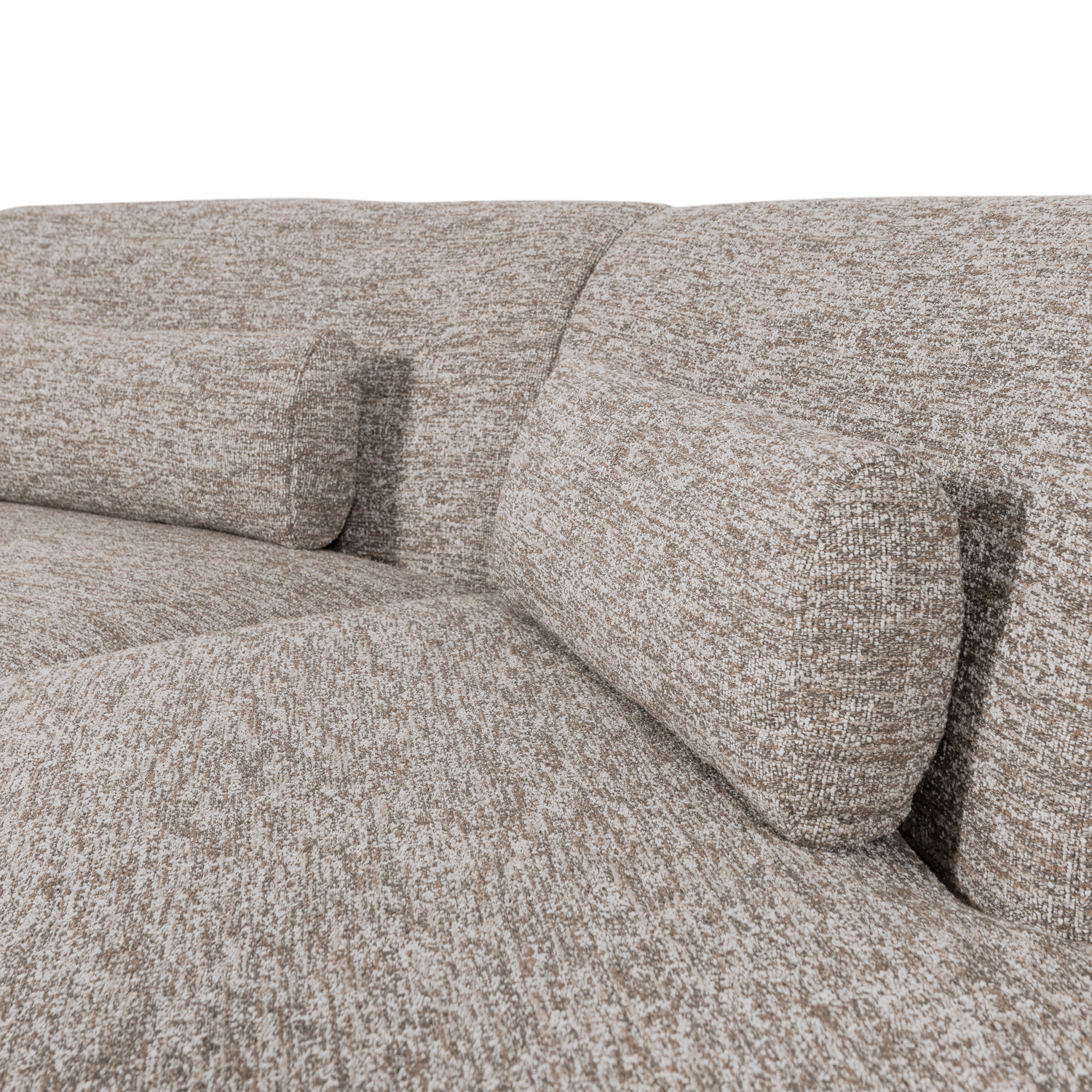 Sofa halbkreisförmig für 4 Personen BATAVIER sandmelange