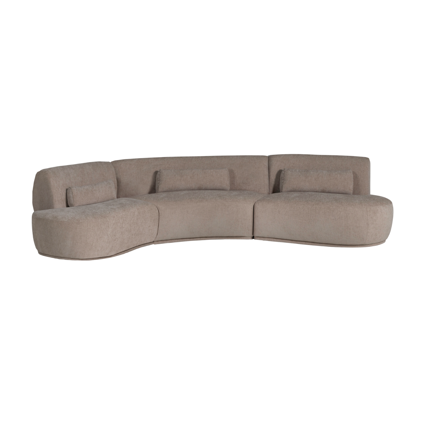 Sofa halbkreisförmig für 6 Personen BATAVIER sandfarben