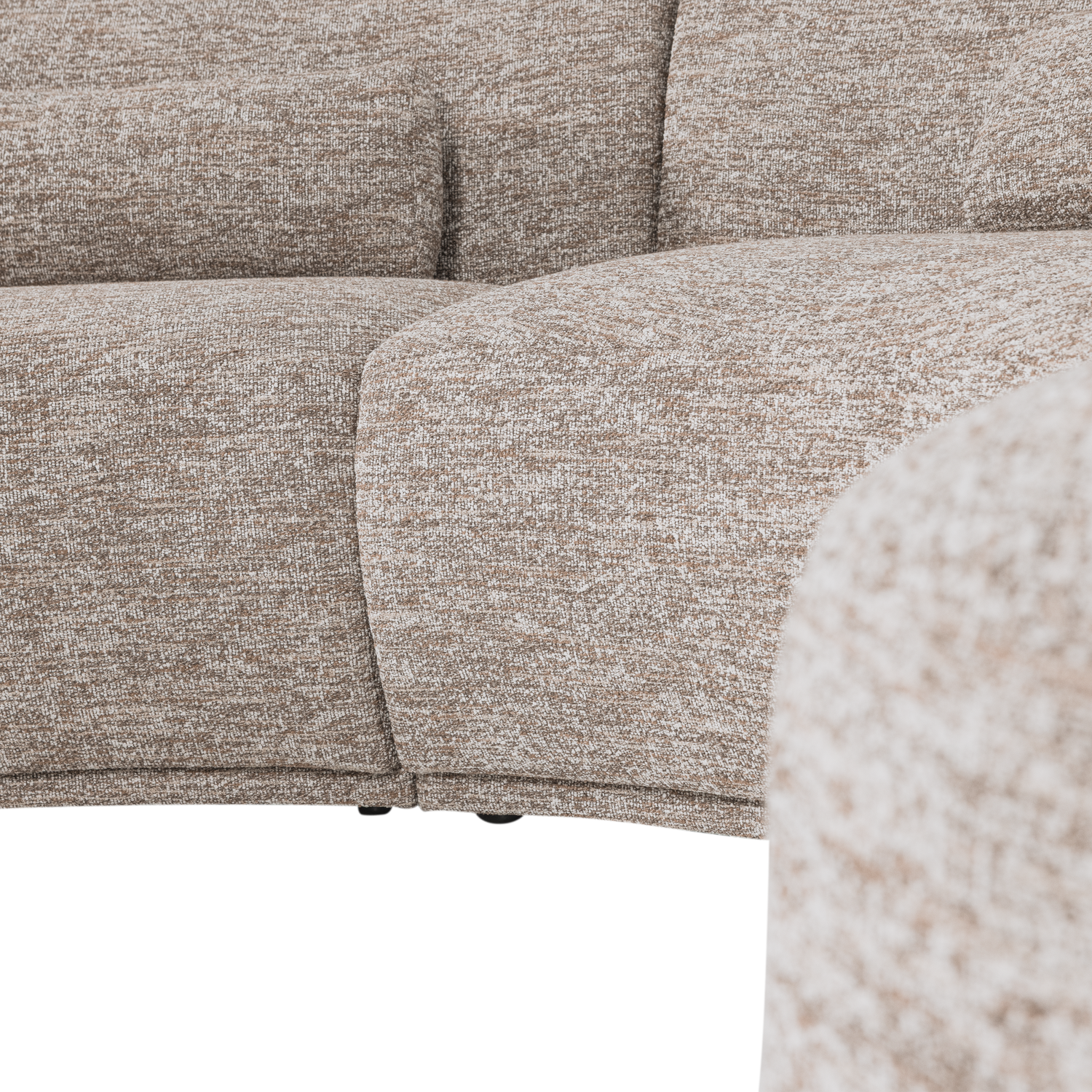 Sofa halbkreisförmig für 6 Personen BATAVIER sandmelange