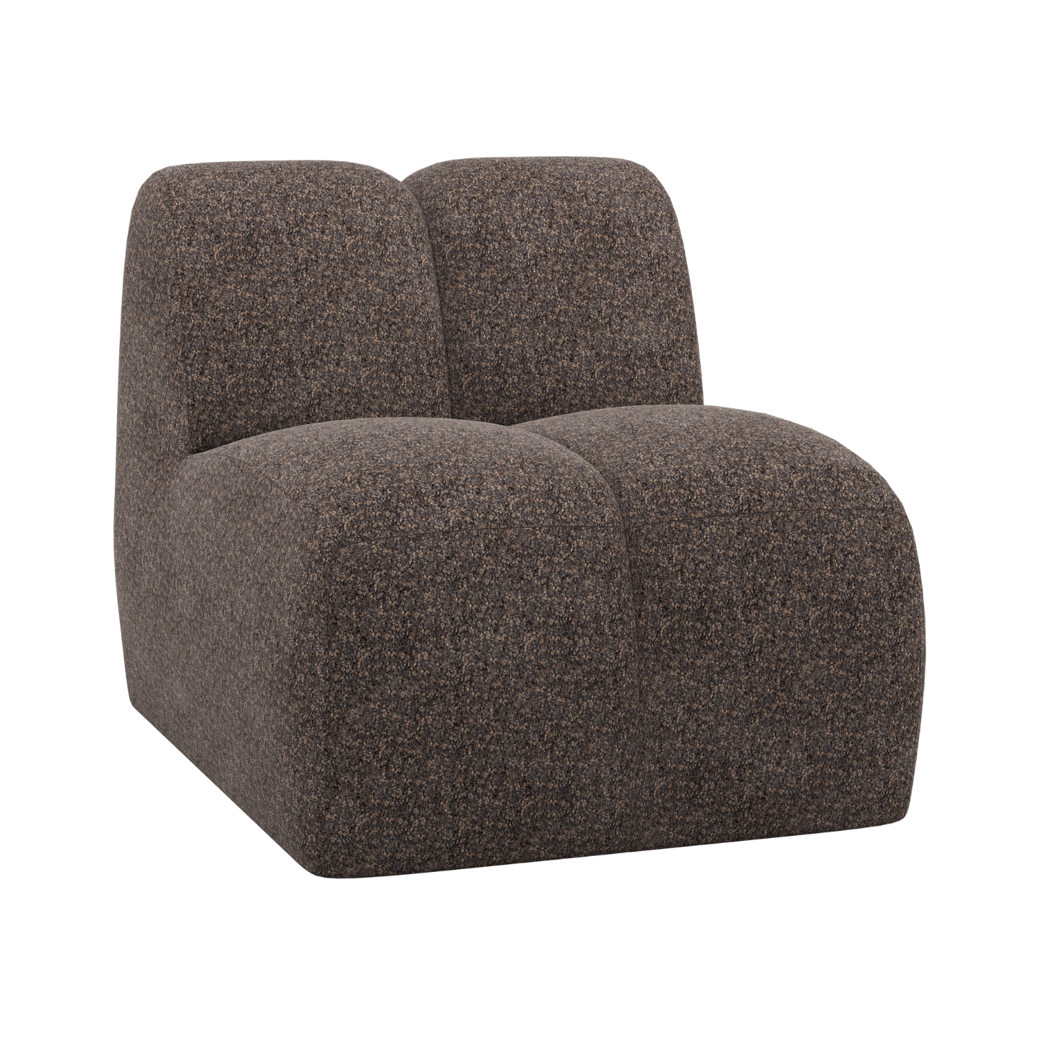 Armchair / MOJO module brown lambskin