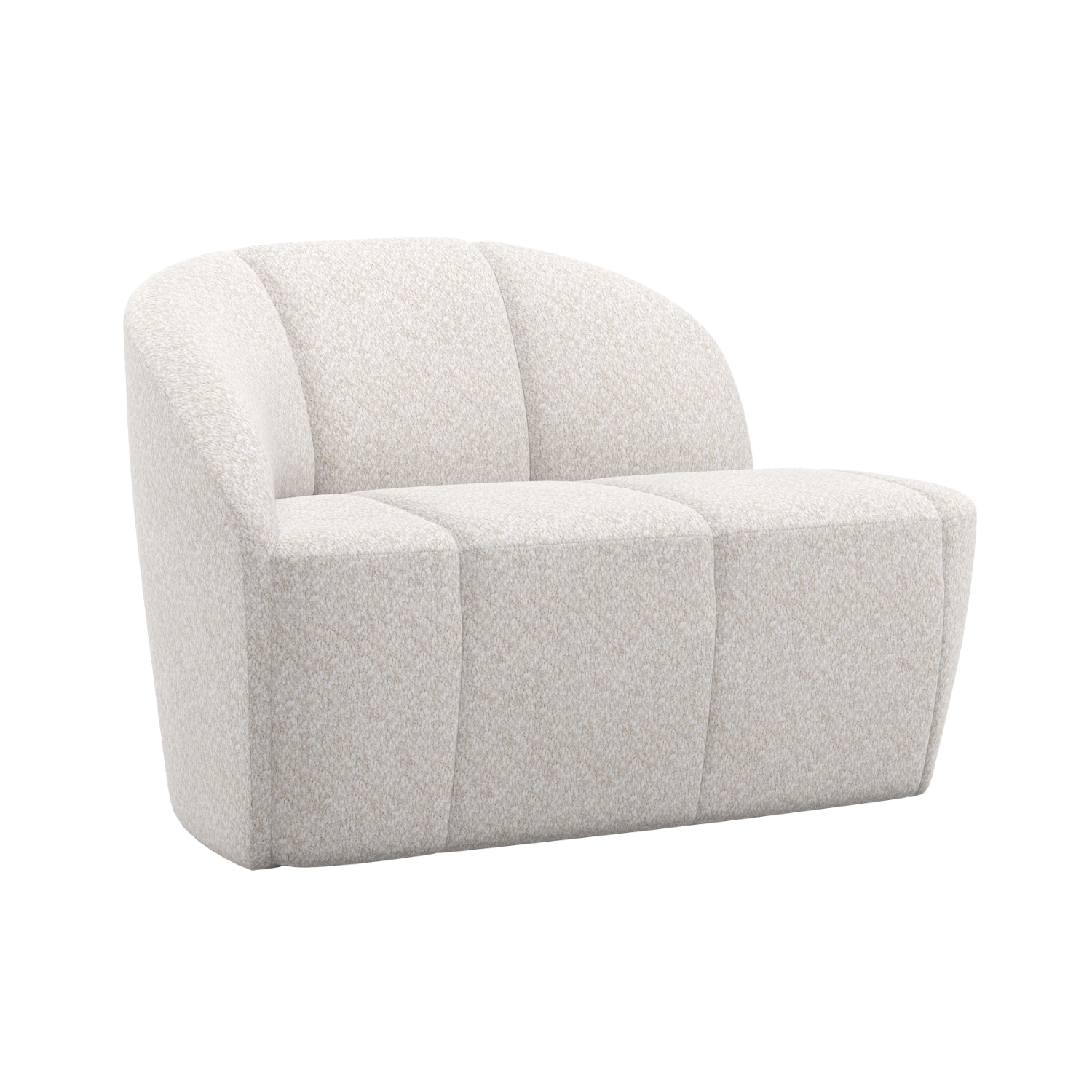 Sofa lewostronna 2-sitzige MOJO ecru Baranek