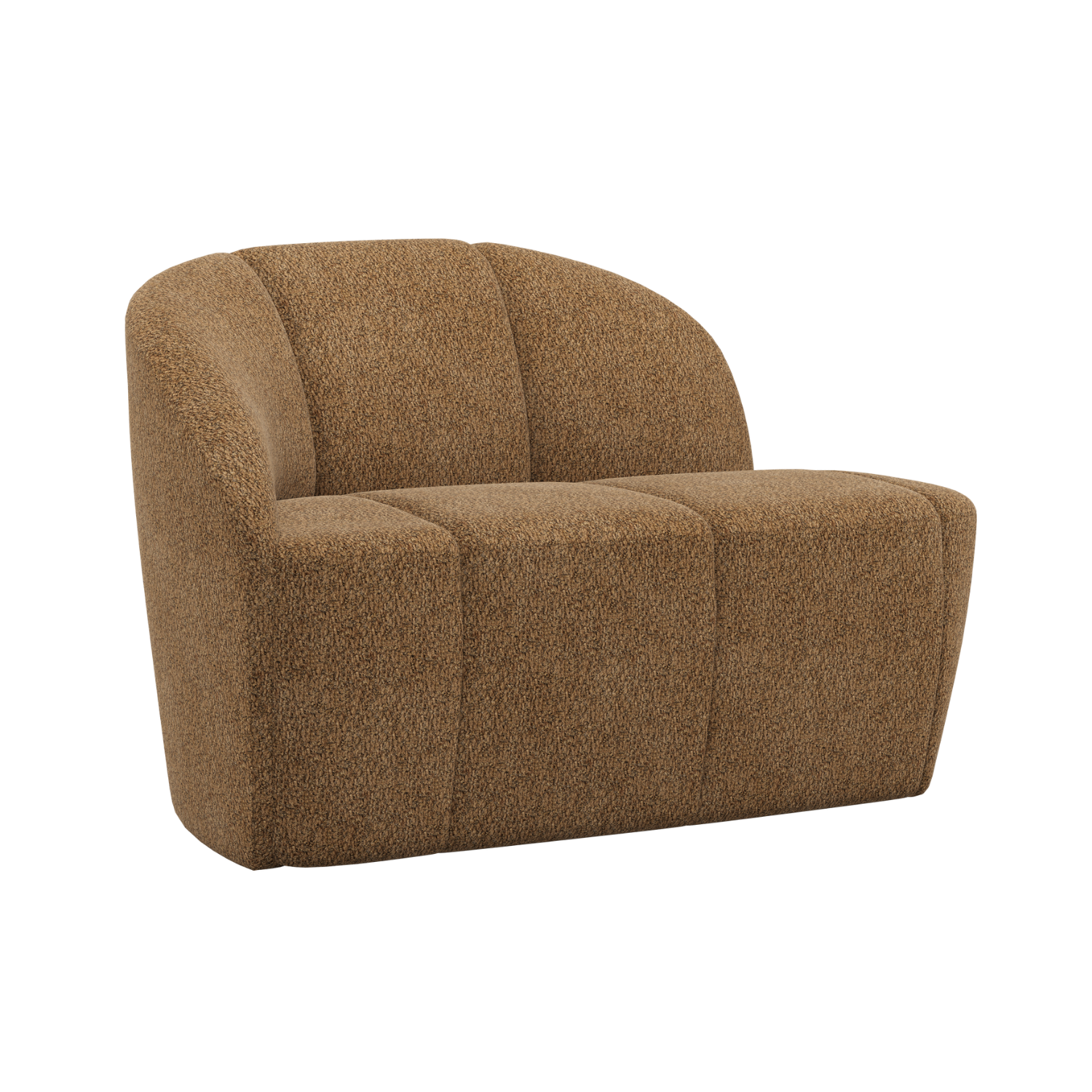 Sofa linksseitig 2-sitzig MOJO honigfarbener Schafwolle