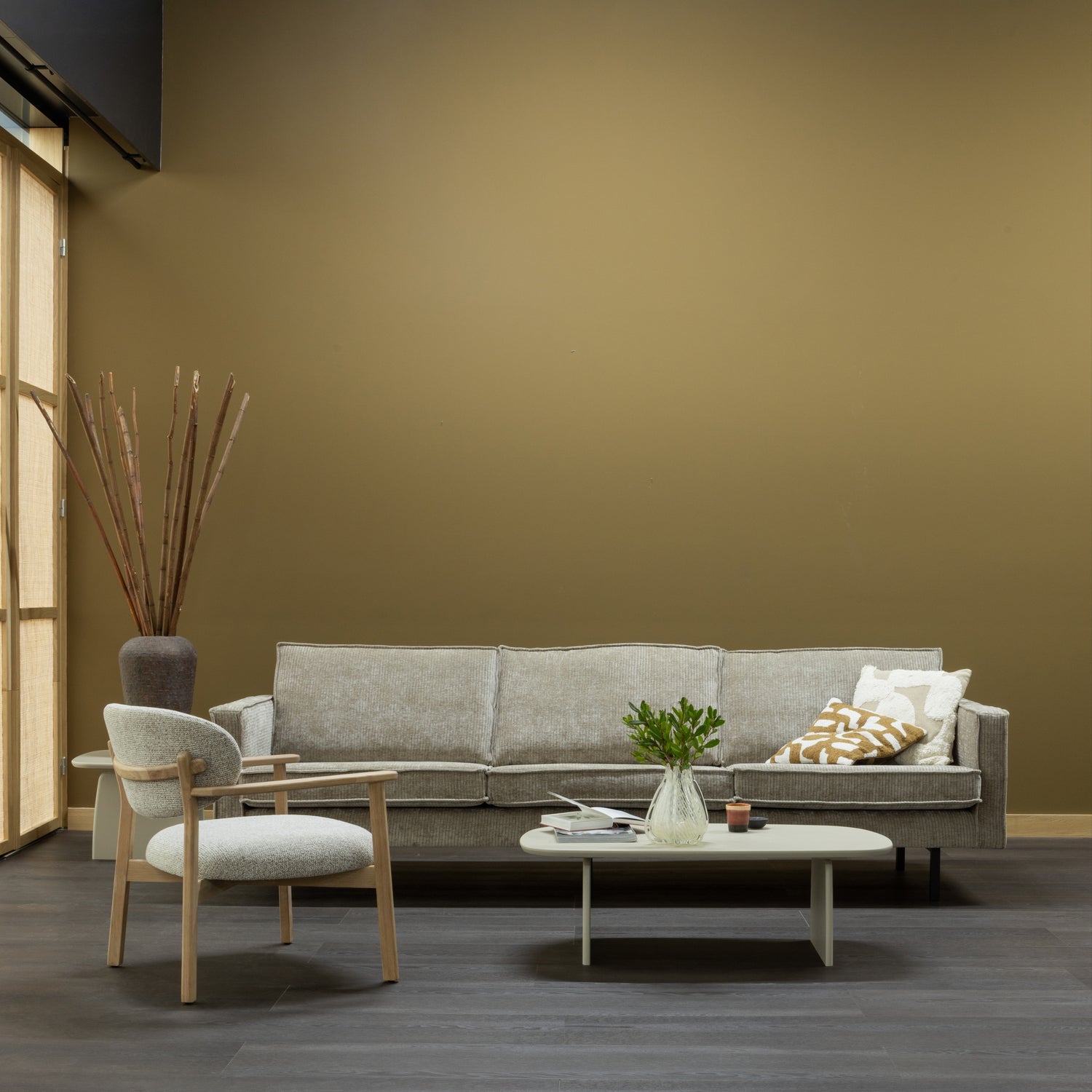 Sofa 3-Sitzer RODEO sandfarbener Cord