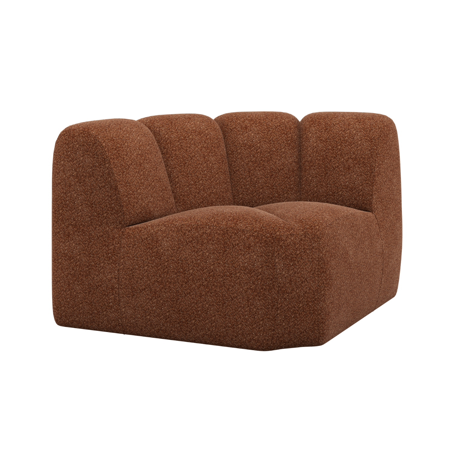 MOJO Modular Sofa - Rusty Brown Corner Element