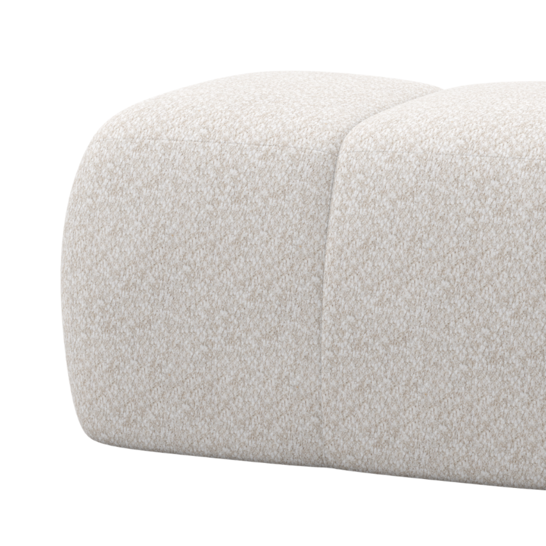 MOJO Ecru Pouf
