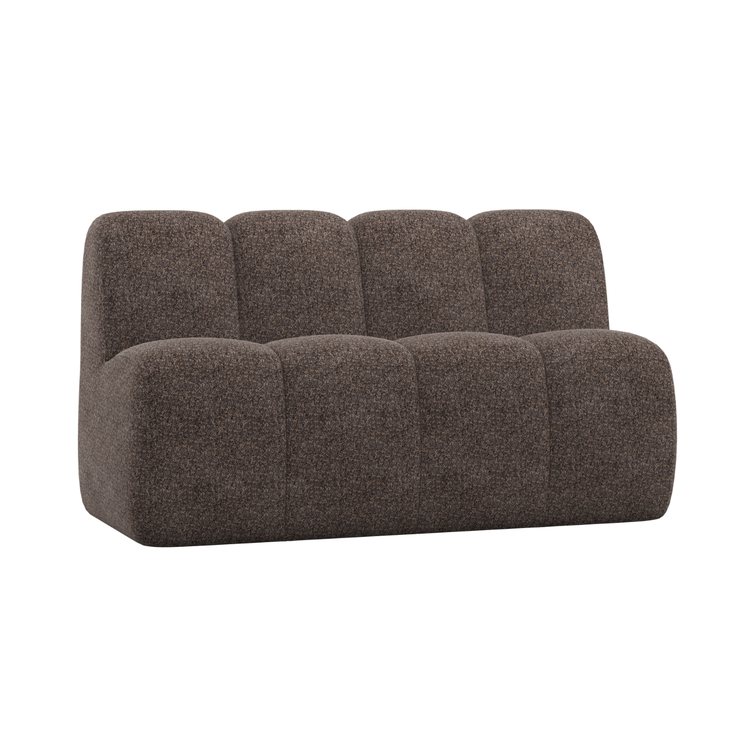 MOJO BENCH Modular Sofa - 3-Seater Brown Lambskin Element