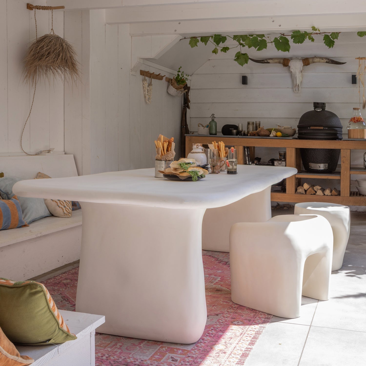 Gartenhocker NIVO creme