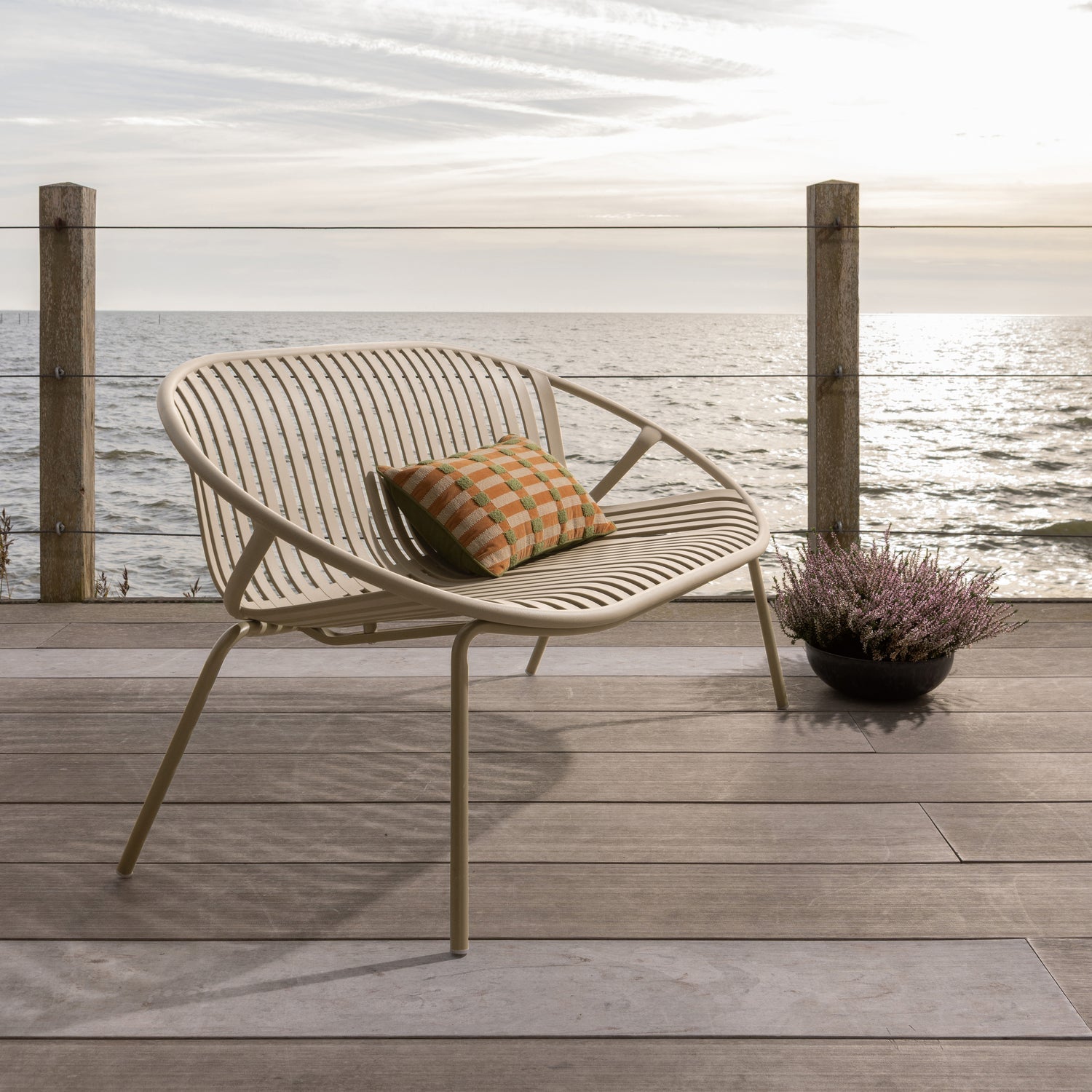 Garten-Sofa 2-sitzig BRUCE beige