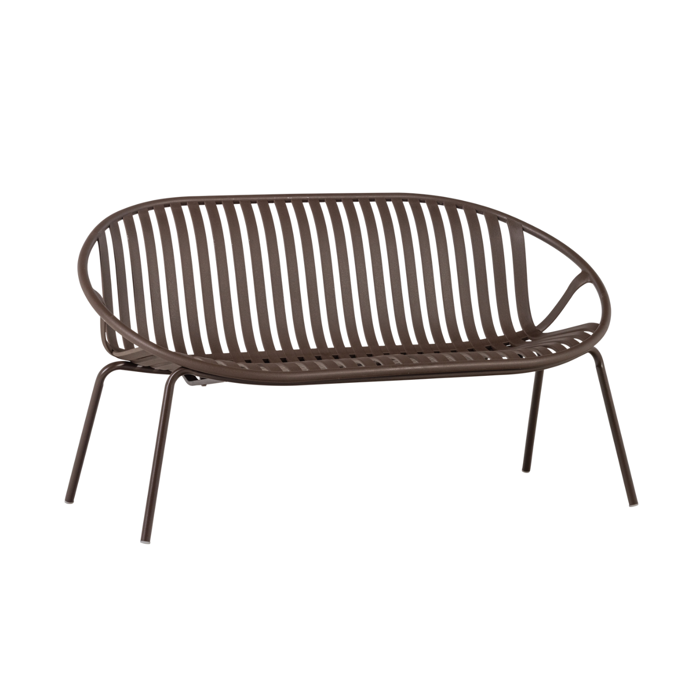 BRUCE Brown 2-Seater Garden Sofa