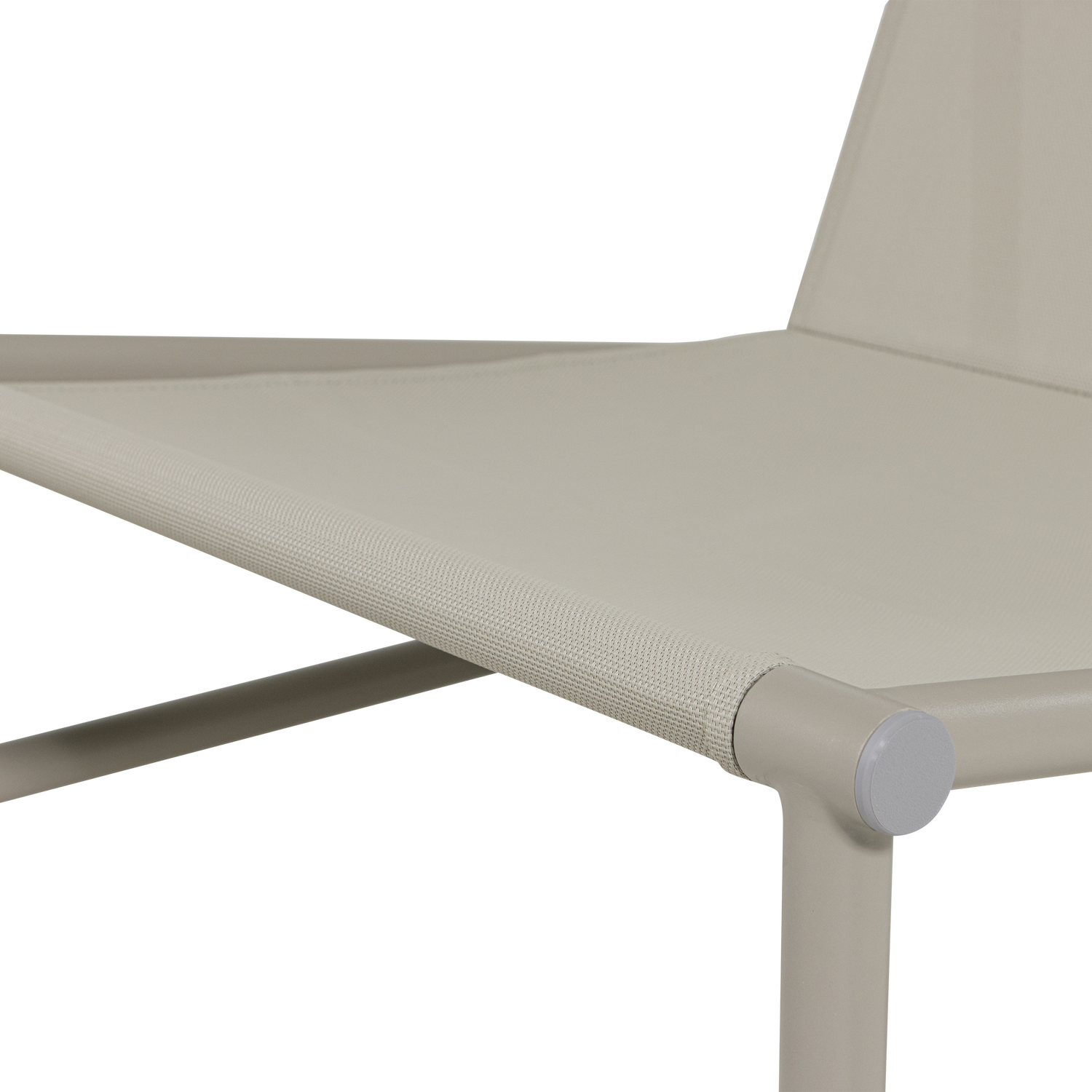 Gartenstuhl ELVO weiß mit Sandbezug