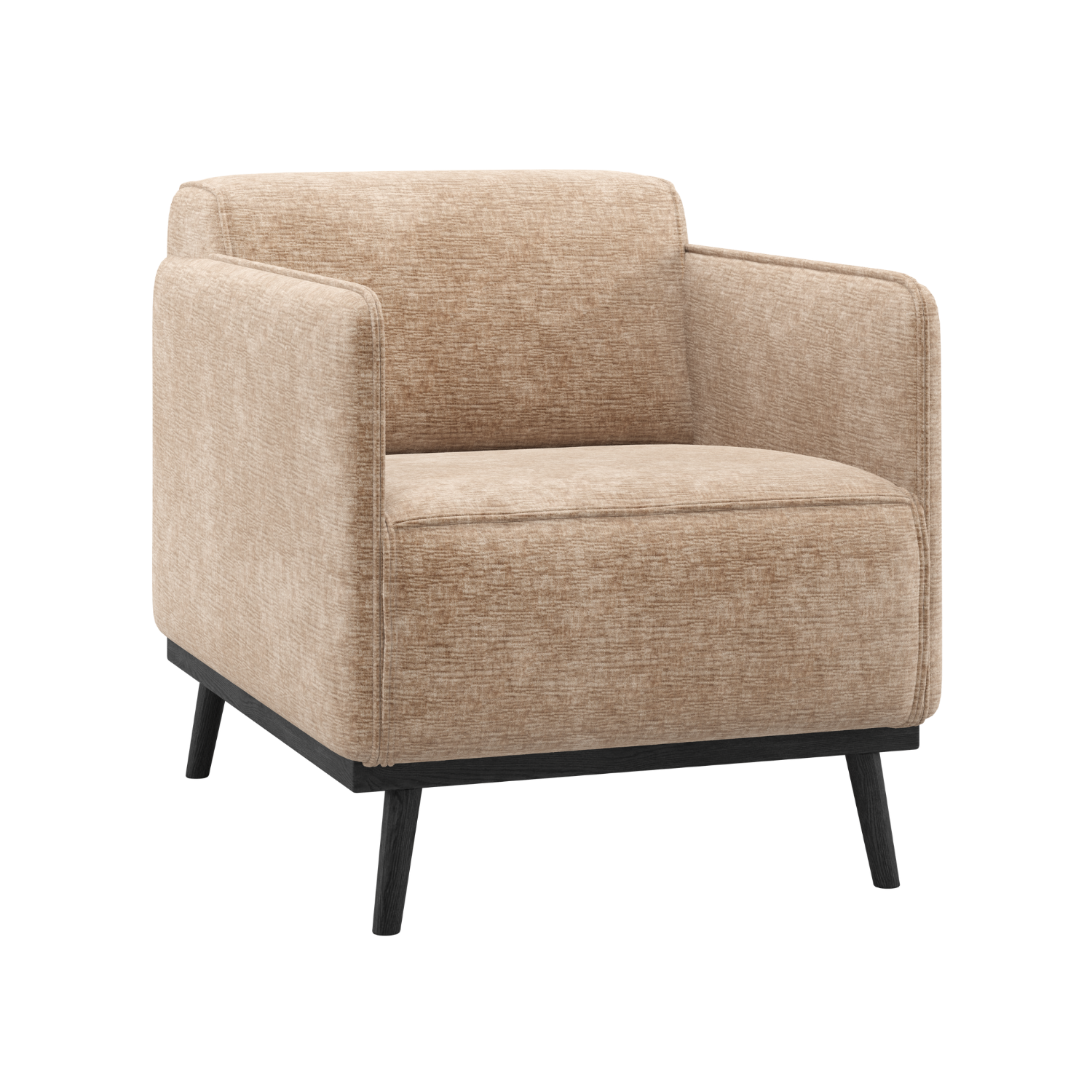 STATEMENT Peach Chenille Armchair