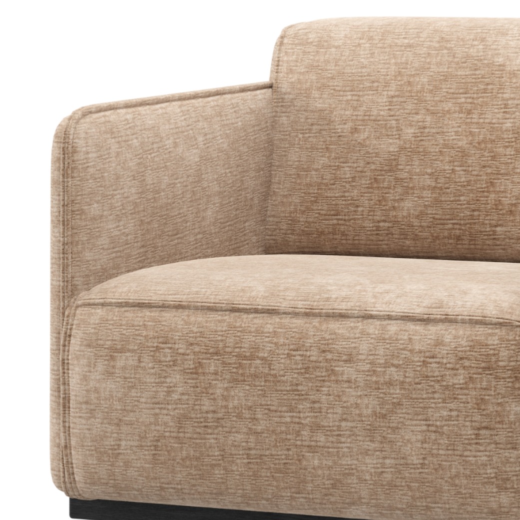 STATEMENT Peach Chenille Armchair