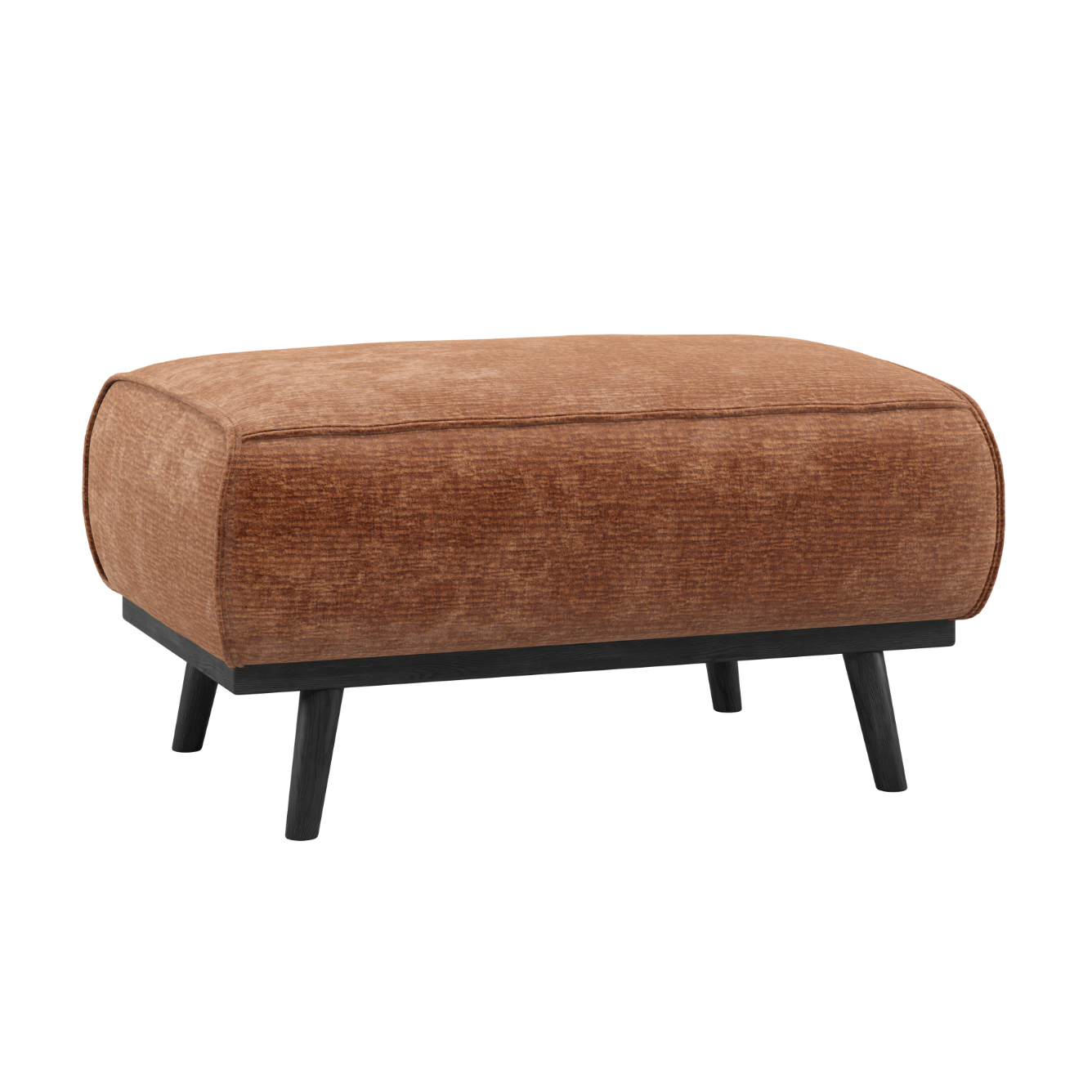 Hocker STATEMENT ziegelrot Chenille