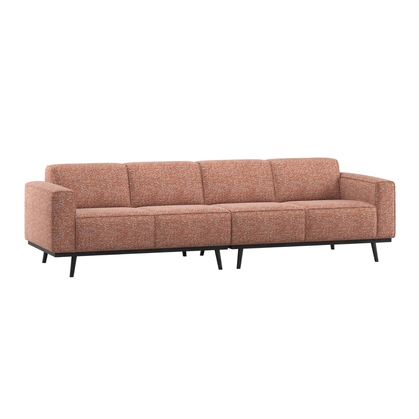 Sofa 4-Sitzer STATEMENT ziegelrot meliert