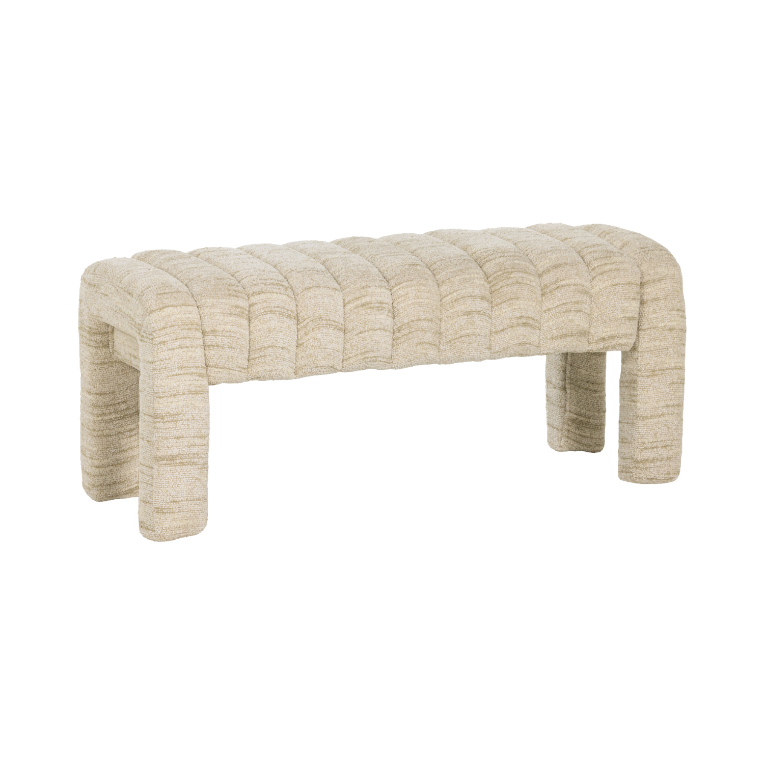 FREX Bench in Beige Boucle