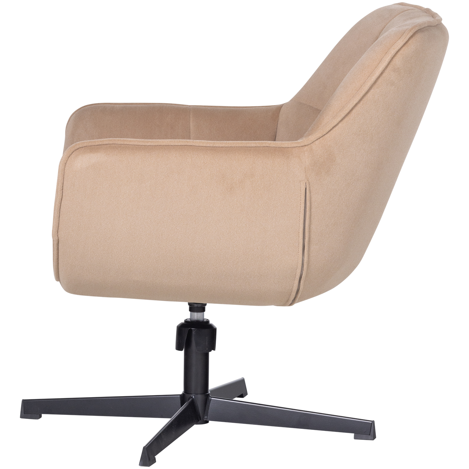 Drehstuhl aus Samt WIBO beige