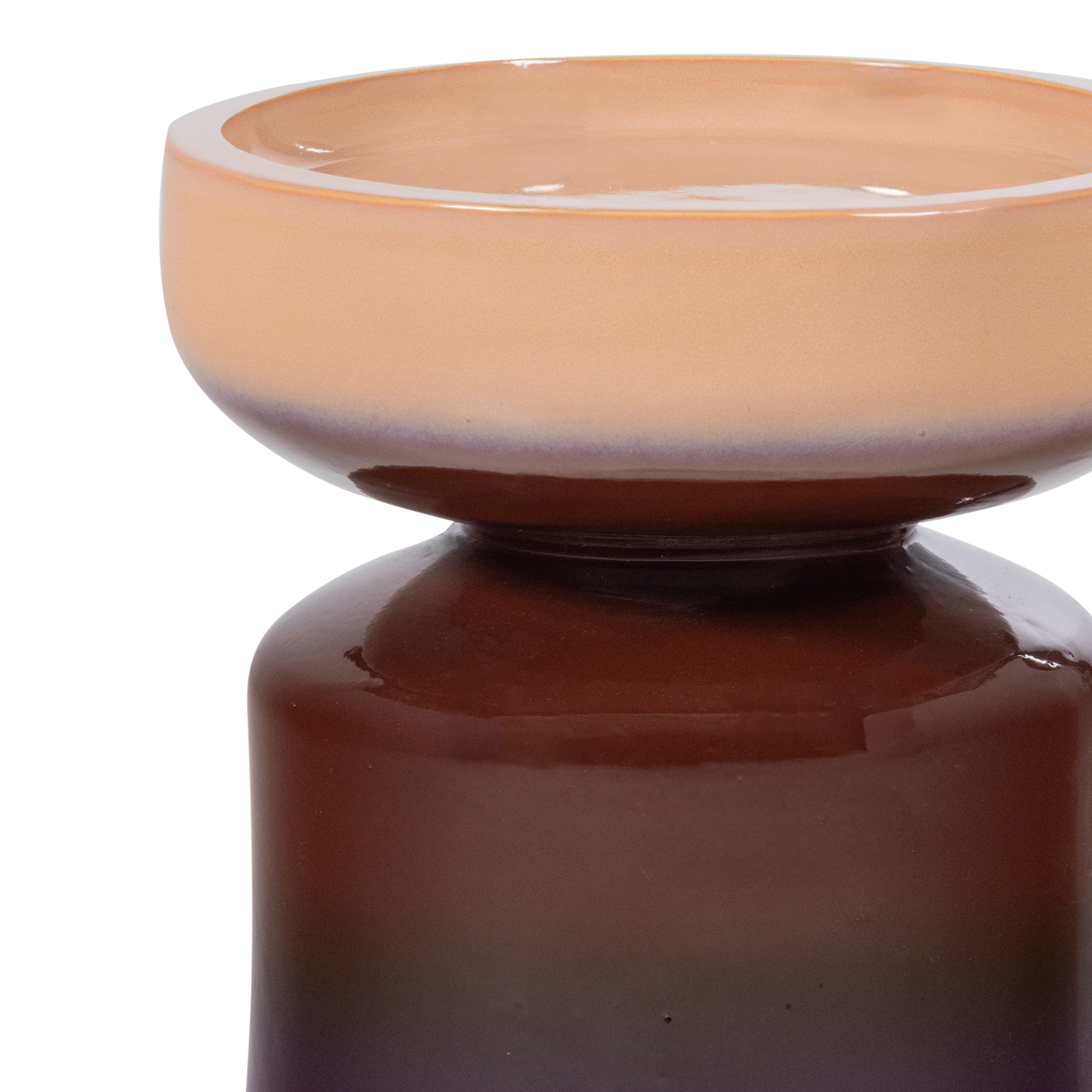 TUMO Dark Purple Side Table with Beige