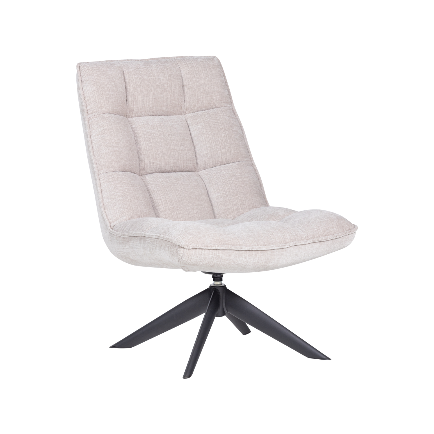 Drehstuhl JOUKE hellbeige Chenille
